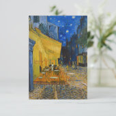 Vincent van Gogh - Cafe Terrace bij nacht Bedankkaart (Staand voorkant)