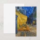 Vincent van Gogh - Cafe Terrace bij nacht Bedankkaart (Voorkant / Achterkant)