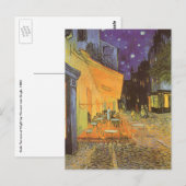 Vincent van Gogh - Cafe Terrace bij nacht Briefkaart (Voorkant / Achterkant)
