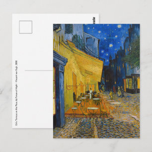 Vincent van Gogh - Cafe Terrace bij nacht Briefkaart