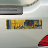 Vincent van Gogh - Cafe Terrace bij nacht Bumpersticker (Op auto)