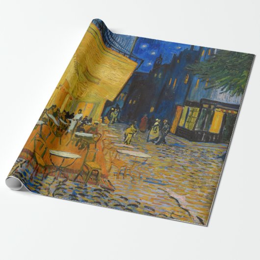 Vincent van Gogh - Cafe Terrace bij nacht Cadeaupapier (Uitgerold)