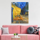 Vincent van Gogh - Cafe Terrace bij nacht Canvas Afdruk (Insitu (Woonkamer))