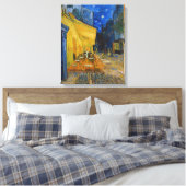 Vincent van Gogh - Cafe Terrace bij nacht Canvas Afdruk (Insitu (Slaapkamer))
