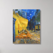 Vincent van Gogh - Cafe Terrace bij nacht Canvas Afdruk (Voorkant)