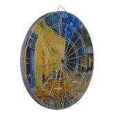 Vincent van Gogh - Cafe Terrace bij nacht Dartbord (Voorkant Links)