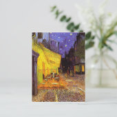 Vincent van Gogh Cafe Terrace bij nacht Fine Art Briefkaart (Staand voorkant)