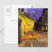 Vincent van Gogh Cafe Terrace bij nacht Fine Art Briefkaart (Voorkant / Achterkant)
