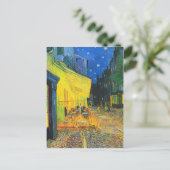 Vincent van Gogh Cafe Terrace bij nacht Fine Art Briefkaart (Staand voorkant)