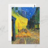 Vincent van Gogh Cafe Terrace bij nacht Fine Art Briefkaart (Voorkant / Achterkant)