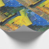 Vincent van Gogh Cafe Terrace bij nacht Fine Art Cadeaupapier (Hoek)