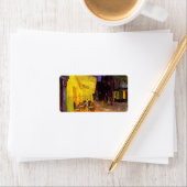 Vincent van Gogh Cafe Terrace bij nacht Fine Art Etiket (Insitu)