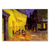 Vincent van Gogh Cafe Terrace bij nacht Fine Art Kaart (Achterkant)