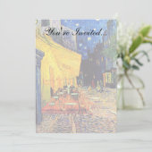 Vincent van Gogh - cafe Terrace bij nacht Fine Art Kaart (Staand voorkant)