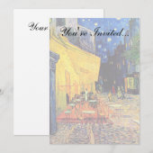 Vincent van Gogh - cafe Terrace bij nacht Fine Art Kaart (Voorkant / Achterkant)