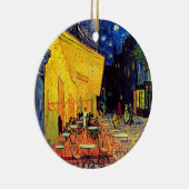 Vincent van Gogh - cafe Terrace bij nacht Fine Art Keramisch Ornament (Rechts)
