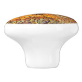 Vincent van Gogh Cafe Terrace bij nacht Fine Art Keramische Knop (Zijkant)