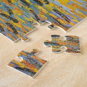 Vincent van Gogh Cafe Terrace bij nacht Fine Art Legpuzzel (Zijkant)