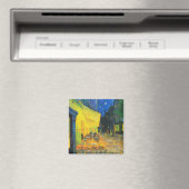 Vincent van Gogh Cafe Terrace bij nacht Fine Art Magneet (Insitu (Vaatwasser))