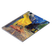 Vincent van Gogh - cafe Terrace bij nacht Fine Art Notitieboek (Linkerzijde)