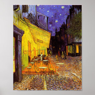 Vincent van Gogh Cafe Terrace bij nacht Fine Art Poster