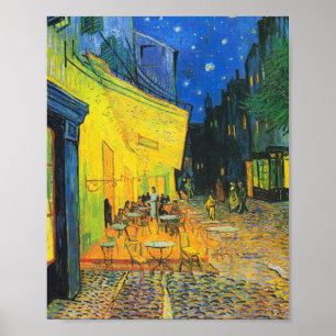 Vincent van Gogh Cafe Terrace bij nacht Fine Art Poster