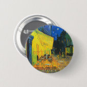 Vincent van Gogh Cafe Terrace bij nacht Fine Art Ronde Button 5,7 Cm (Voorkant /achterkant)