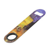 Vincent van Gogh Cafe Terrace bij nacht Fine Art Speed Flessenopener (Voorkant Gekanteld)