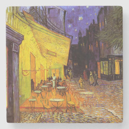 Vincent van Gogh Cafe Terrace bij nacht Fine Art Stenen Onderzetter