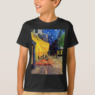 Vincent van Gogh - cafe Terrace bij nacht Fine Art T-shirt