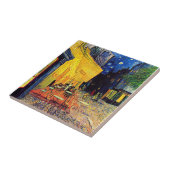 Vincent van Gogh - cafe Terrace bij nacht Fine Art Tegeltje (Zijkant)