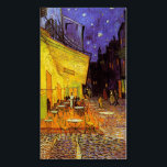 Vincent van Gogh Cafe Terrace bij nacht Fine Art Visitekaartje Magneet<br><div class="desc">Vincent Van Gogh Cafe Terrace Bij Night Fine Art Vincent Willem van Gogh was een Nederlandse Post-Impressionistische schilder wiens werk, opmerkelijk voor zijn ruige schoonheid, emotionele eerlijkheid en vettige kleur, een verreikende invloed had op de 20e-eeuwse kunst. Zijn productie omvat portretten, zelfportretten, landschappen en nog steeds levenden van cypersen, bomen...</div>