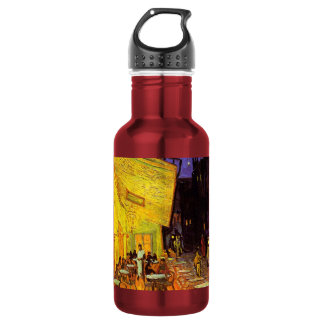 Vincent van Gogh Cafe Terrace bij nacht Fine Art Waterfles