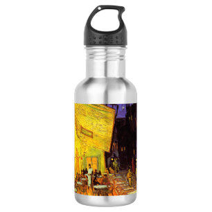 Vincent van Gogh Cafe Terrace bij nacht Fine Art Waterfles
