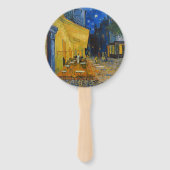 Vincent van Gogh - Cafe Terrace bij nacht Handwaaier (Achterkant)
