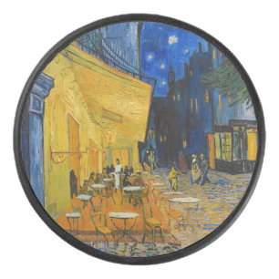Vincent van Gogh - Cafe Terrace bij nacht Hockey Puck