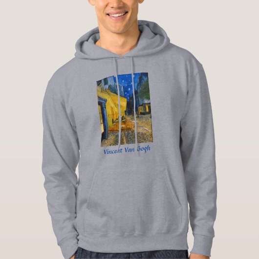 Vincent van Gogh - Cafe Terrace bij nacht Hoodie (Voorkant)