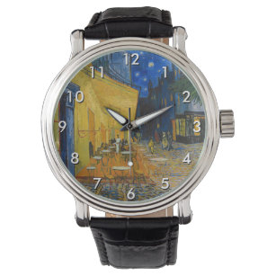 Vincent van Gogh - Cafe Terrace bij nacht Horloge