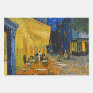 Vincent van Gogh - Cafe Terrace bij nacht Inpakpapier Vel