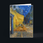 Vincent van Gogh - Cafe Terrace bij nacht Kaart<br><div class="desc">Cafe Terrace on the Place du Forum at Night - Vincent van Gogh,  1888</div>