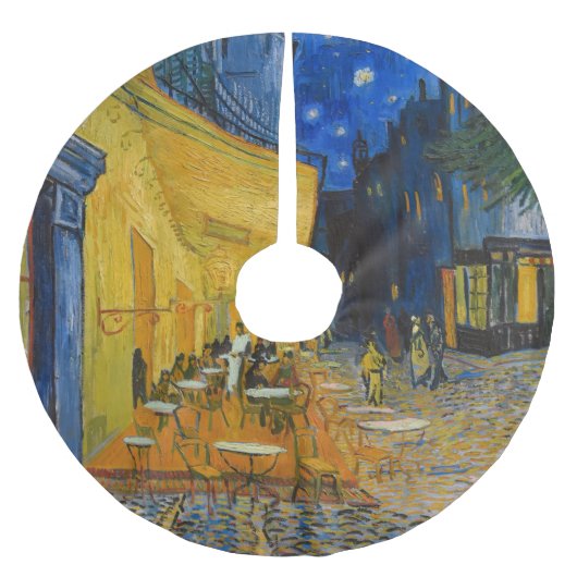 Vincent van Gogh - Cafe Terrace bij nacht Kerstboom Rok (Voorkant)