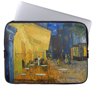Vincent van Gogh - Cafe Terrace bij nacht Laptop Sleeve