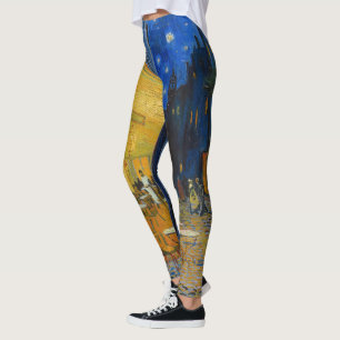 Vincent van Gogh - Cafe Terrace bij nacht Leggings