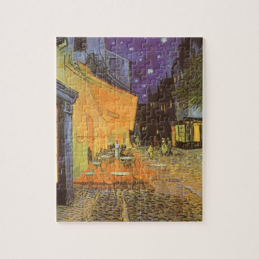 Vincent van Gogh - Cafe Terrace bij nacht Legpuzzel (Verticaal)