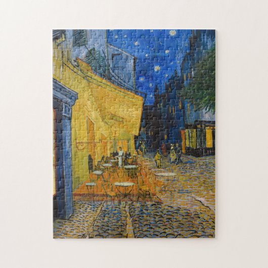 Vincent van Gogh - Cafe Terrace bij nacht Legpuzzel (Verticaal)
