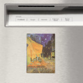 Vincent van Gogh - Cafe Terrace bij nacht Magneet (Insitu (Vaatwasser))