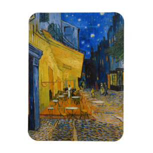 Vincent van Gogh - Cafe Terrace bij nacht Magneet