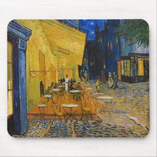 Vincent van Gogh - Cafe Terrace bij nacht Muismat