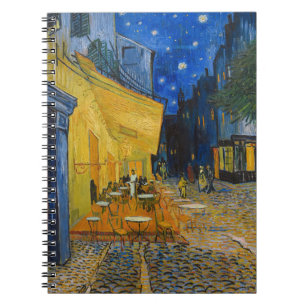Vincent van Gogh - Cafe Terrace bij nacht Notitieboek