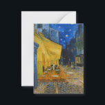 Vincent van Gogh - Cafe Terrace bij nacht Notitiekaartje<br><div class="desc">Cafe Terrace on the Place du Forum at Night - Vincent van Gogh,  1888</div>